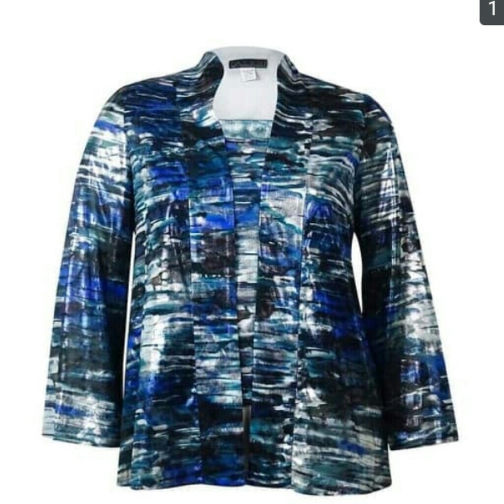 Alex Evenings Multicolored Blazer